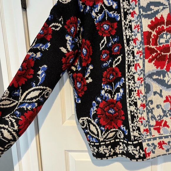 FARM Rio Black Mixed Valentina V Neck Knit Cardigan - Picture 9 of 13